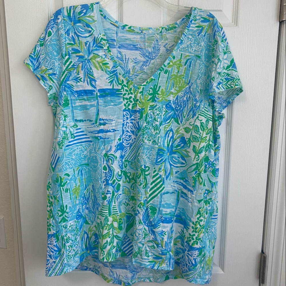Lilly Pulitzer Etta V-Neck Top